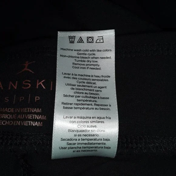 DANSKIN Black Style 2120 Small Yoga Pants NWT - Picture 8 of 8